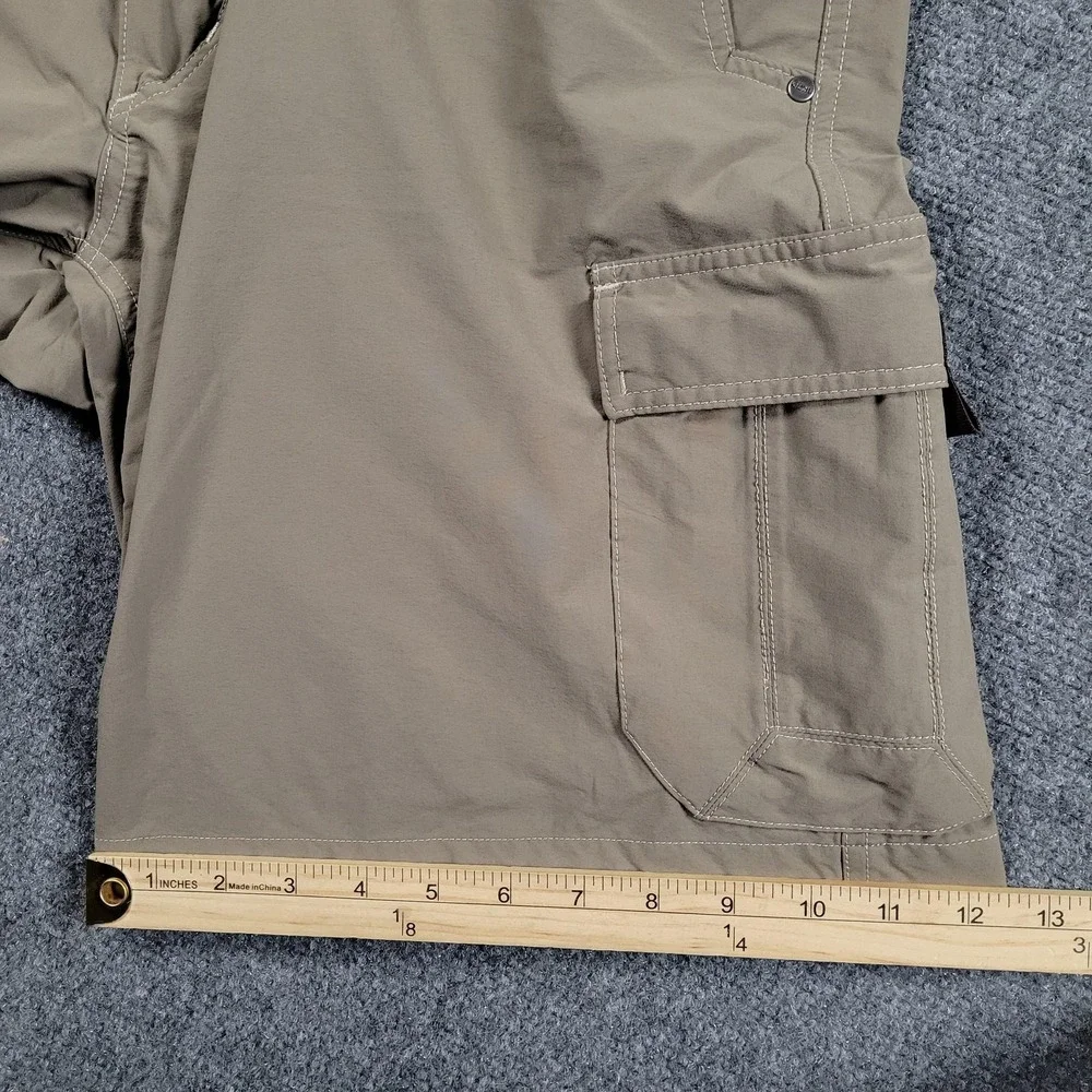 Kuhl Shorts Mens 34 Beige Cargo Hiking Quick Dry Stretch Nylon Outdoor Pockets - Picture 7 of 8